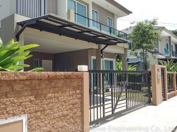 หลังคากันสาด ที่จอดรถ